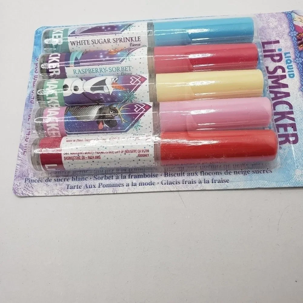 𝅺disney Frozen liquid lip smacker 5pc lip gloss Anna Elsa  Olaf Sven